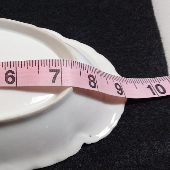 Vintage Haviland France Limoges White Porcelain Pink Roses Gold trim Cottagecore - Picture 6 of 7